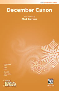 December Canon Two-Part choral sheet music cover Thumbnail